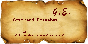 Gotthard Erzsébet névjegykártya