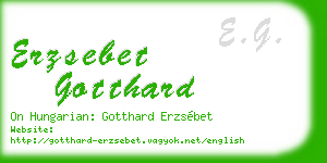 erzsebet gotthard business card